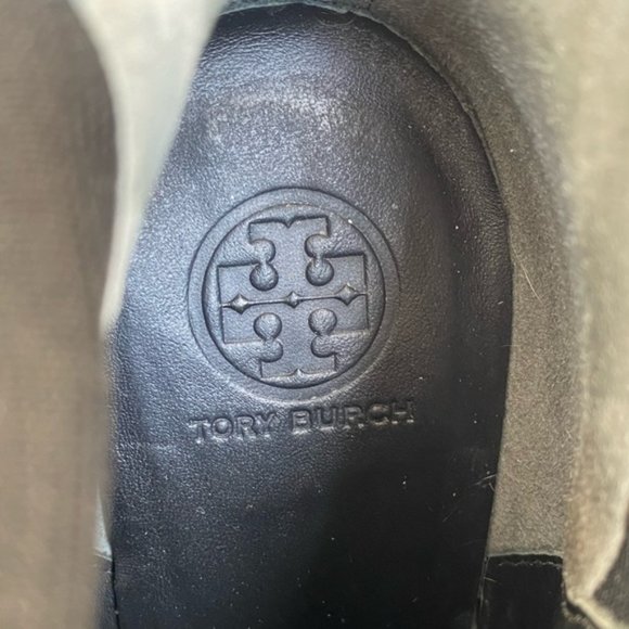 TORY BURCH Sullivan Knee High Black Leather Boots | Size 7 M | - Picture 2 of 15